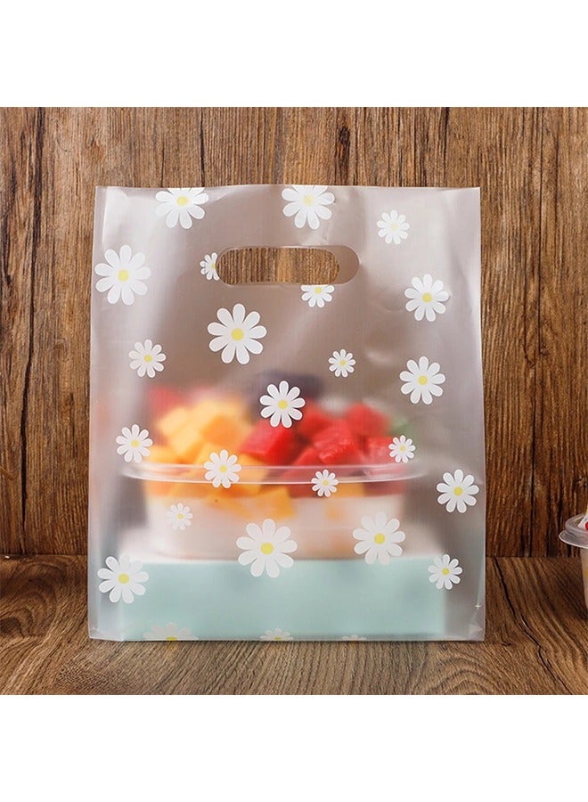 50-Piece Reusable Plastic Gift Bags with Handles for Wedding and Party Favors, Candy and Cake Packaging (18*10*25cm) - Image 3