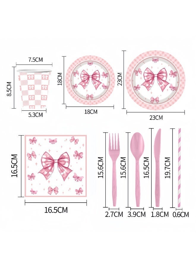 Balloon World 80 Piece Party Dinnerware Set, Disposable Tableware Set Including Included Plates, Cups, Straws,Napkins, Spoons, Forks, Knives forParty Supplies Family Party and Decorations (Birthday Party Supplies For 10 Guests) - Image 3