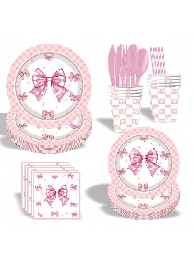 Balloon World 80 Piece Party Dinnerware Set, Disposable Tableware Set Including Included Plates, Cups, Straws,Napkins, Spoons, Forks, Knives forParty Supplies Family Party and Decorations (Birthday Party Supplies For 10 Guests) - Image 1