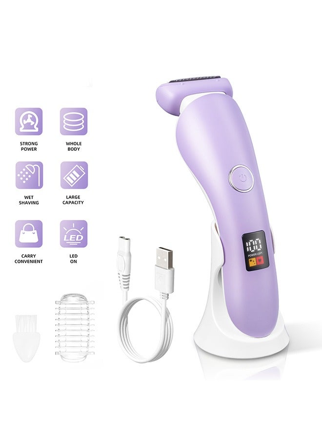 Lady Shavers Electric Shaver for Women Electric حلاقة كهربائية للذراع ساق الإبط اللاسلكي المحمولة IPX6 غير المقاومة للماء USB جاف قابل للشحن رطب - Image 1