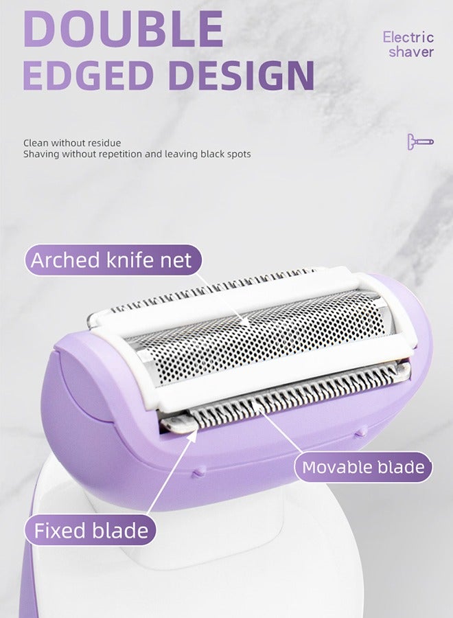 Lady Shavers Electric Shaver for Women Electric حلاقة كهربائية للذراع ساق الإبط اللاسلكي المحمولة IPX6 غير المقاومة للماء USB جاف قابل للشحن رطب - Image 2