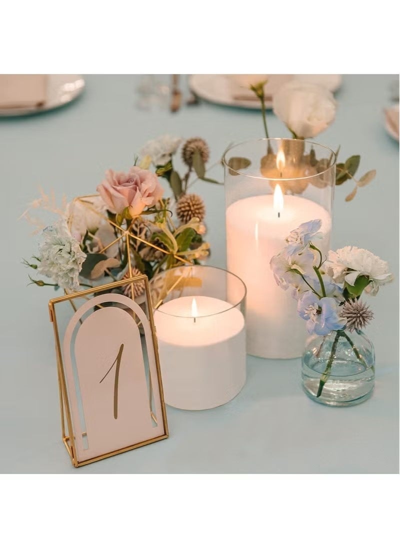 Unewshi Flameless Flickering Electric Candles, 3 Pack Realistic LED Fake Candles, for Birthday Party/Wedding (White) - Image 5