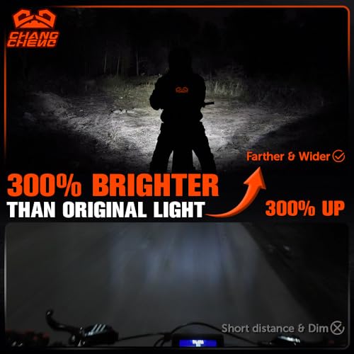 CHANGCHENG LED Headlight Kit for Surron Talaria True Plug Play Pod Lights with Switch 6000K SpotFlood Light Style Bar for Surron Light Bee XSegway X260Talaria Sting R X3 MX3 MX4 MX5Eride Pro S SS - Image 3