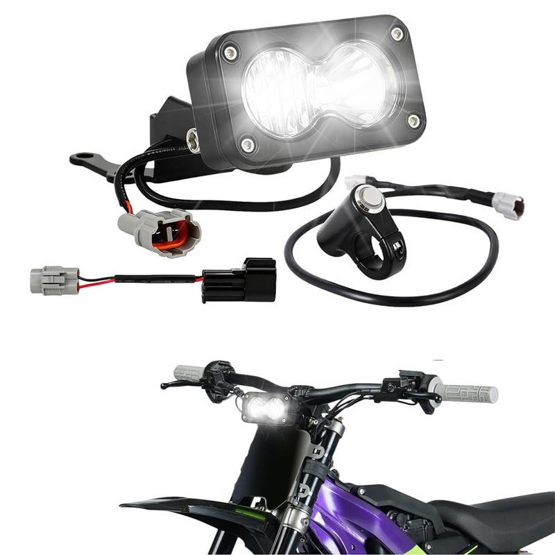 CHANGCHENG LED Headlight Kit for Surron Talaria True Plug Play Pod Lights with Switch 6000K SpotFlood Light Style Bar for Surron Light Bee XSegway X260Talaria Sting R X3 MX3 MX4 MX5Eride Pro S SS - Image 2
