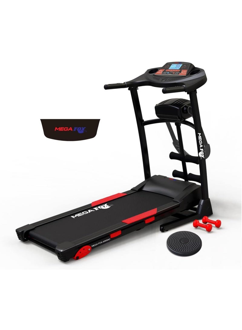 Treadmill multi func with massage -house sport - 5 years warranty- ac motor- 180kg - 4hp