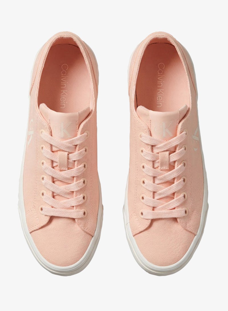 CALVIN KLEIN Canvas Flatform Trainers - Image 4