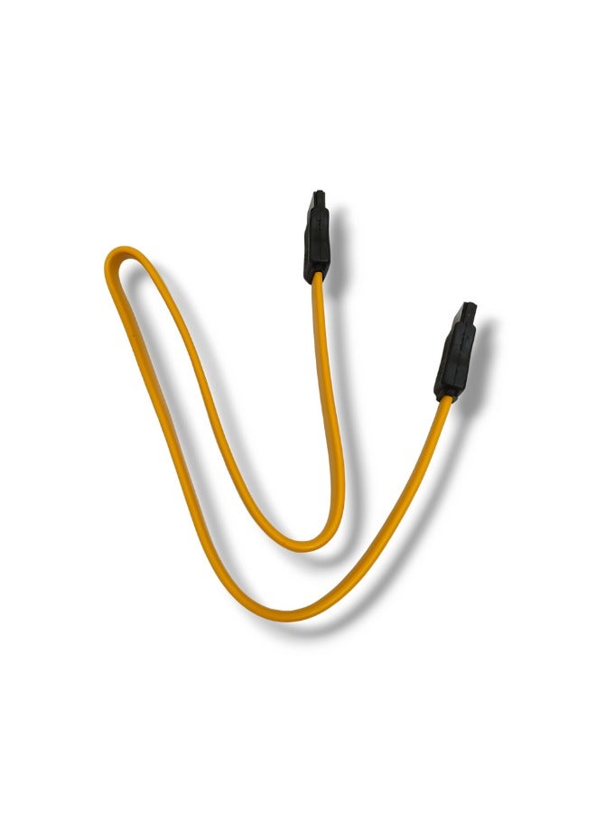 High-quality internal SATA data cable - for connecting HDDs and SSDs, orange - Image 3