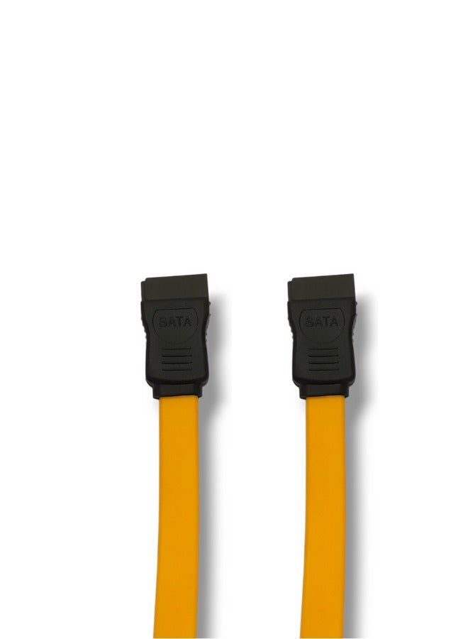 High-quality internal SATA data cable - for connecting HDDs and SSDs, orange - Image 2