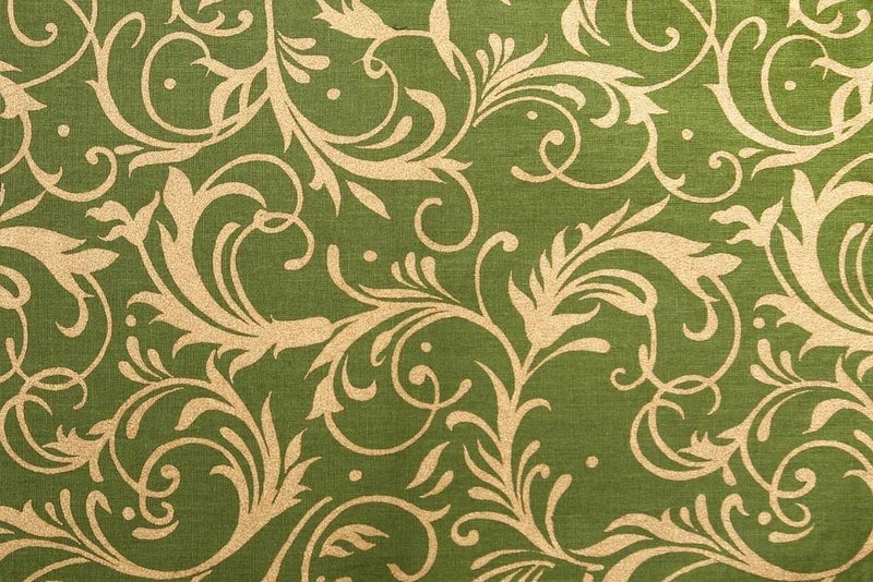 Dekor World Cotton Gold Printed Green Table Runner (33x180cm) (Pack of 1)-6 Seater Dining & Center Table - Image 3