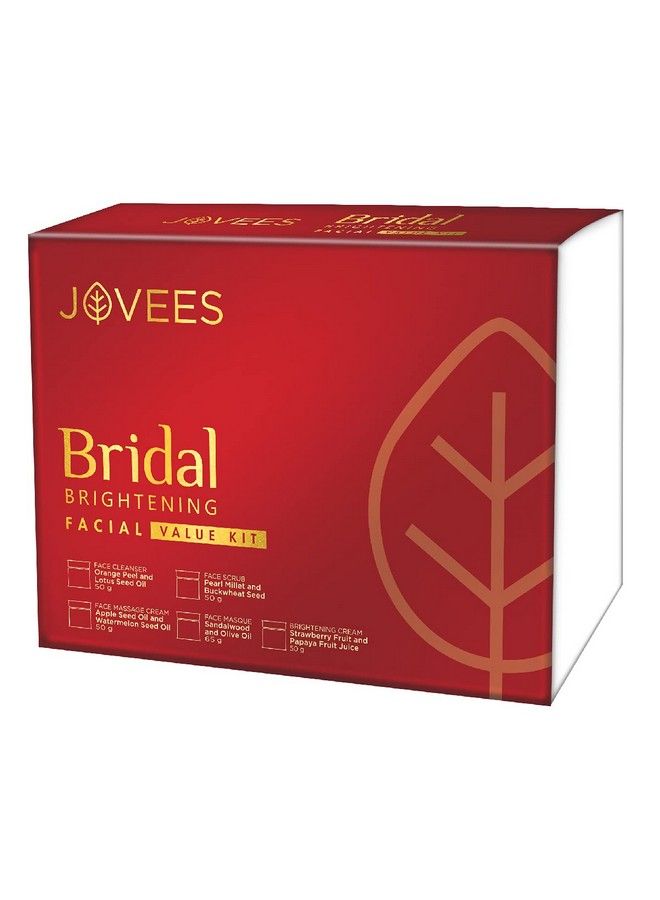 Jovees Herbal Bridal Brightening Facial Value Kit; Face Cleanser 50G; Face Scrub 50G; Face Massage Cream 50G; Face Masque 65G; Brightening Face Cream 50G - Image 2