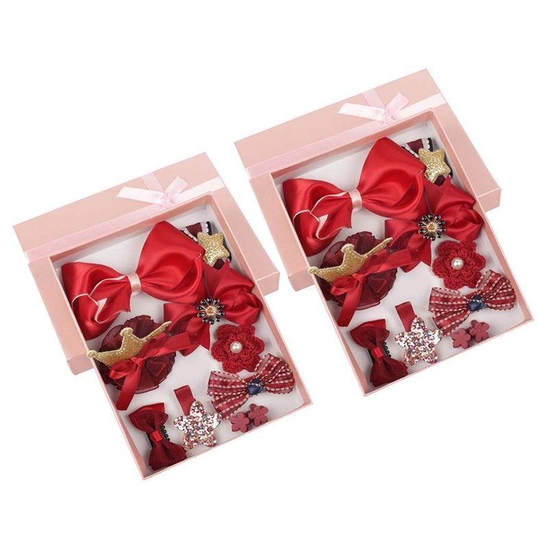 YELLOW BEE Cute Hair Clips Set for Girls - (Red) Pack of 2, Girls Hair Accessories for Hair Styling Clips, Perfect for Occasions like Birthday, Parties & Ideal Gift for Girls - Image 5