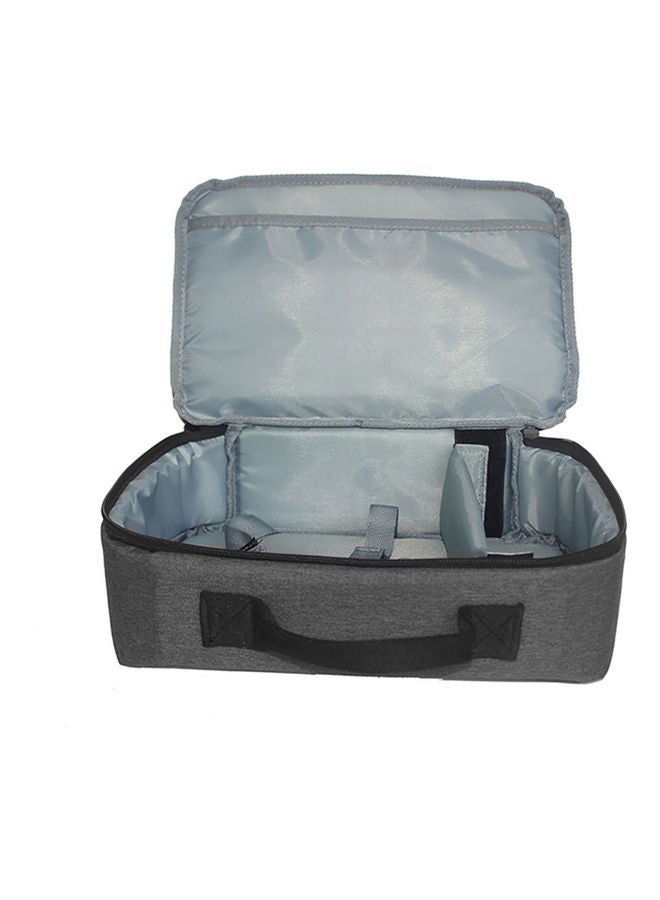 NIBEMINENT Portable Projector Storage Case Organizer Grey - Image 4