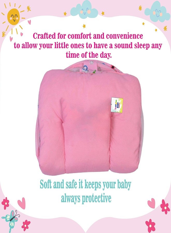 Toddylon سرير توديلون للأطفال حديثي الولادة، طقم فراش مع ناموسية (من 0 إلى 6 أشهر) (وردي - 2) - Image 5