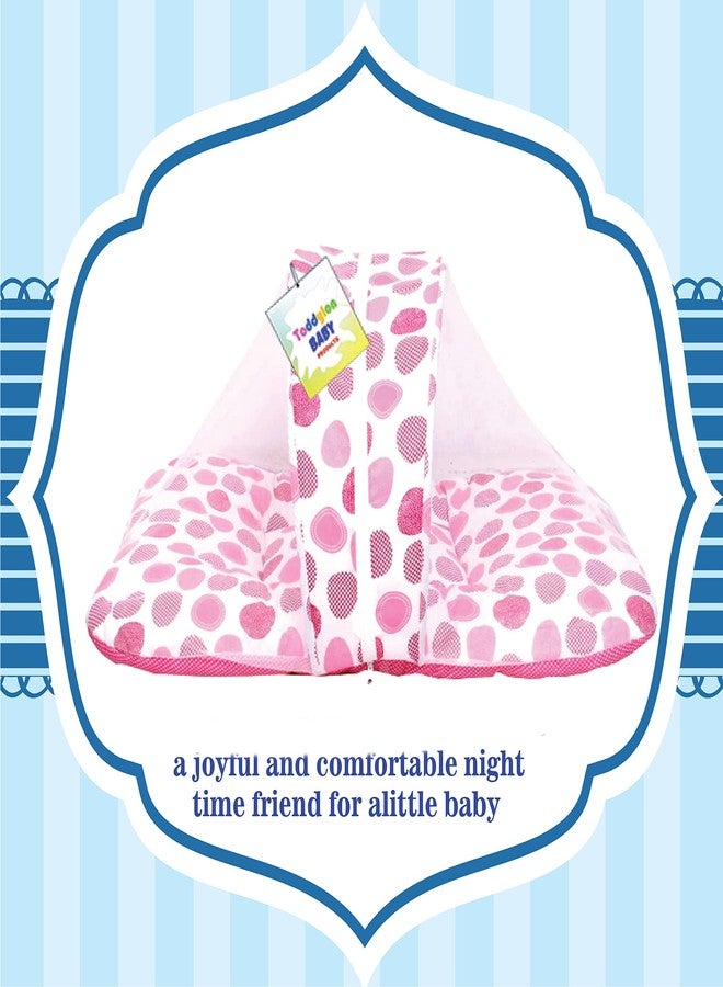 Toddylon سرير توديلون للأطفال حديثي الولادة، طقم فراش مع ناموسية (من 0 إلى 6 أشهر) (وردي - 2) - Image 2