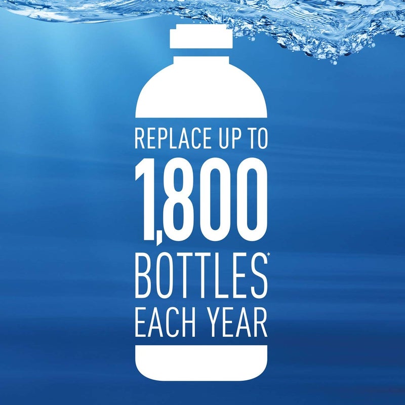 BRITA مرشح مياه إبريق بريتا ستريم للإباريق والموزعات، خالي من BPA، يحل محل 1,800 زجاجة مياه بلاستيكية في السنة، يدوم شهرين أو 40 جالون، يشمل 3 مرشحات - Image 4