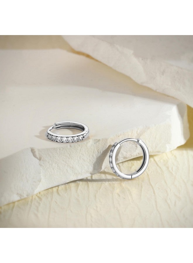 Fiasaso 3 Pairs 925 Sterling Silver Hypoallergenic Earrings Set For Multiple Piercing Dainty 14K Gold Plated Stud Huggie Small Hoop Earrings For Women Trendy Cute Earring Stacks For Sensitive Ears - Image 4