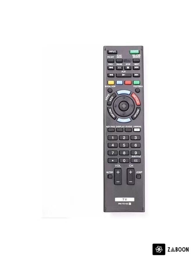 Zaboon Remote Control For Sony Bravia Black