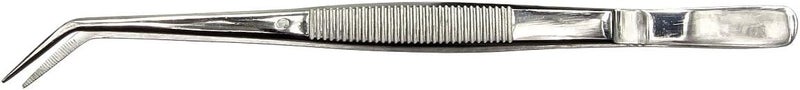 HTS 171C6 6.25" Curved Stainless Steel College Tweezers - Image 3