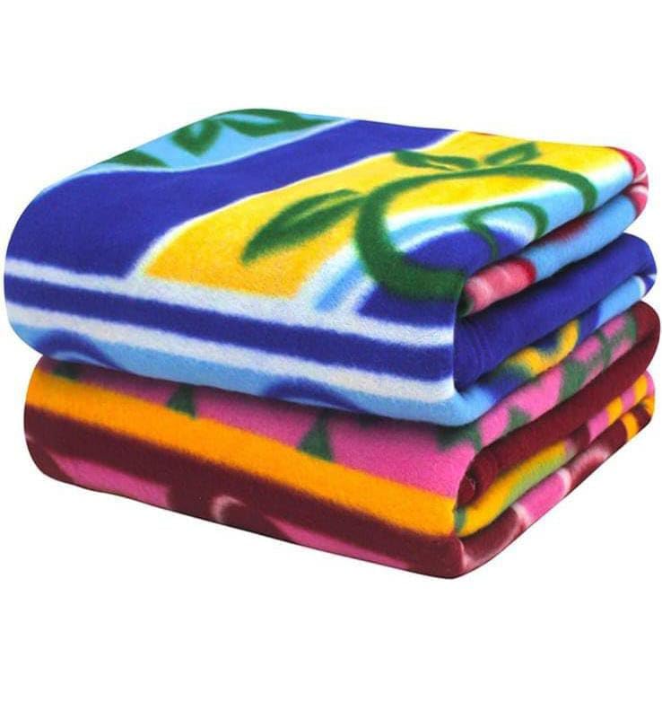 YOUTHFUL THREADS YOUTHFUL THREADS Winter Soft Fleece Double Bed Blanket Printed Multicolor 90 x 90 inch 2  - Image 1