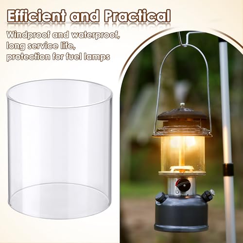 Ceoighe Propane Lantern Globe Glass Replacement Compatible with Coleman Fueled Lanterns, Standard Replacement Parts, Clear Lantern Mantles, Reusable Lantern Mantles Parts for Outdoor Camping Lantern - Image 4