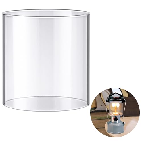 Ceoighe Propane Lantern Globe Glass Replacement Compatible with Coleman Fueled Lanterns, Standard Replacement Parts, Clear Lantern Mantles, Reusable Lantern Mantles Parts for Outdoor Camping Lantern - Image 1