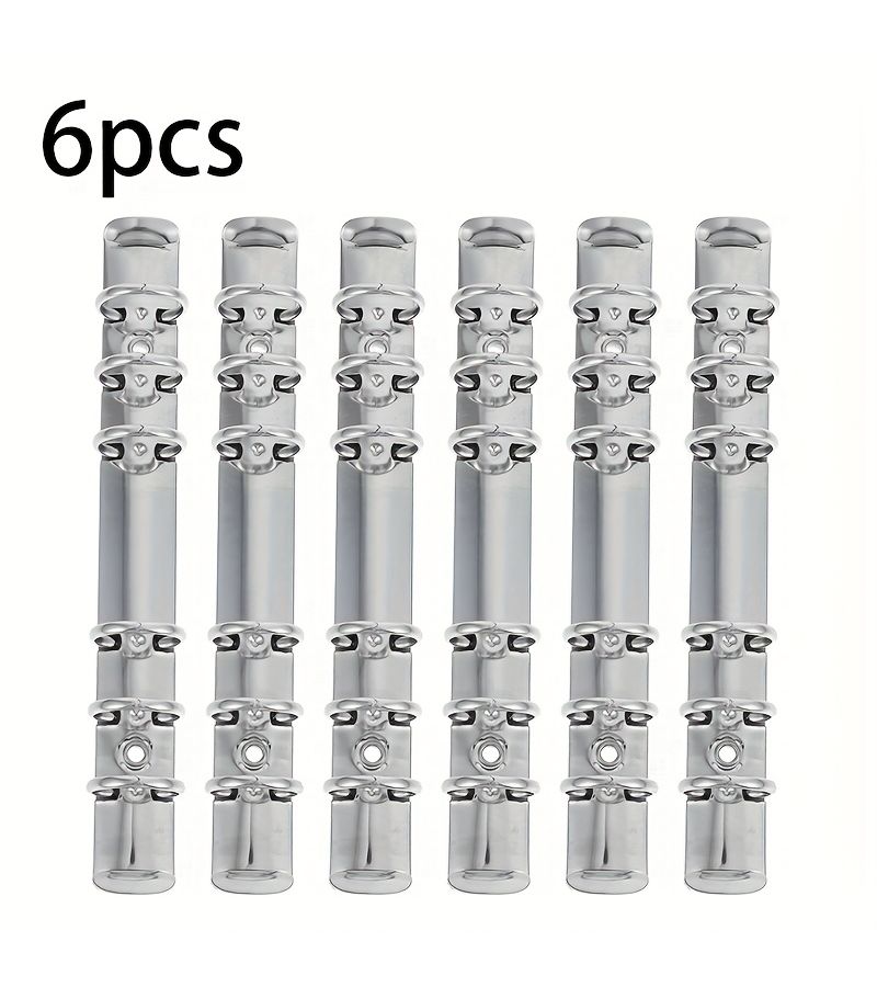 Set Of 6 A6 Six Ring Binder Covers With Loose Leaf Spines And Inserts Replacement Kit - Image 1