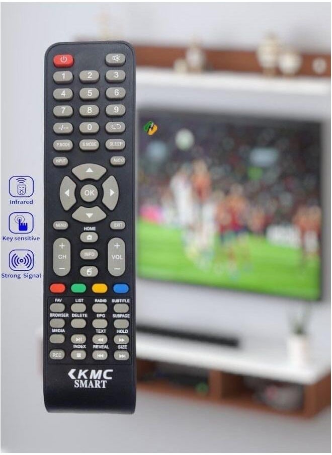 KMC - Smart Tv Lcd Led Remote Replacement Remote Control For Kmc Smart Tv Lcd Led - Image 1