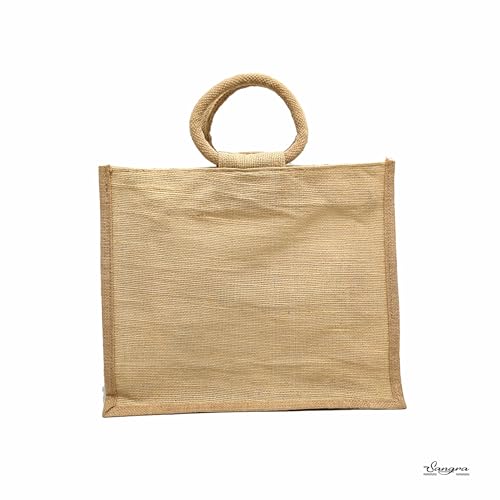 Sangra Multicolour Jute Bags with Transparent Window for jute bag for Return Gifts| Jute Bags for Wedding| Jute Bag for Shopping| Lunch Bag for Men and Women Floral - (Pack Of Two) - Image 4