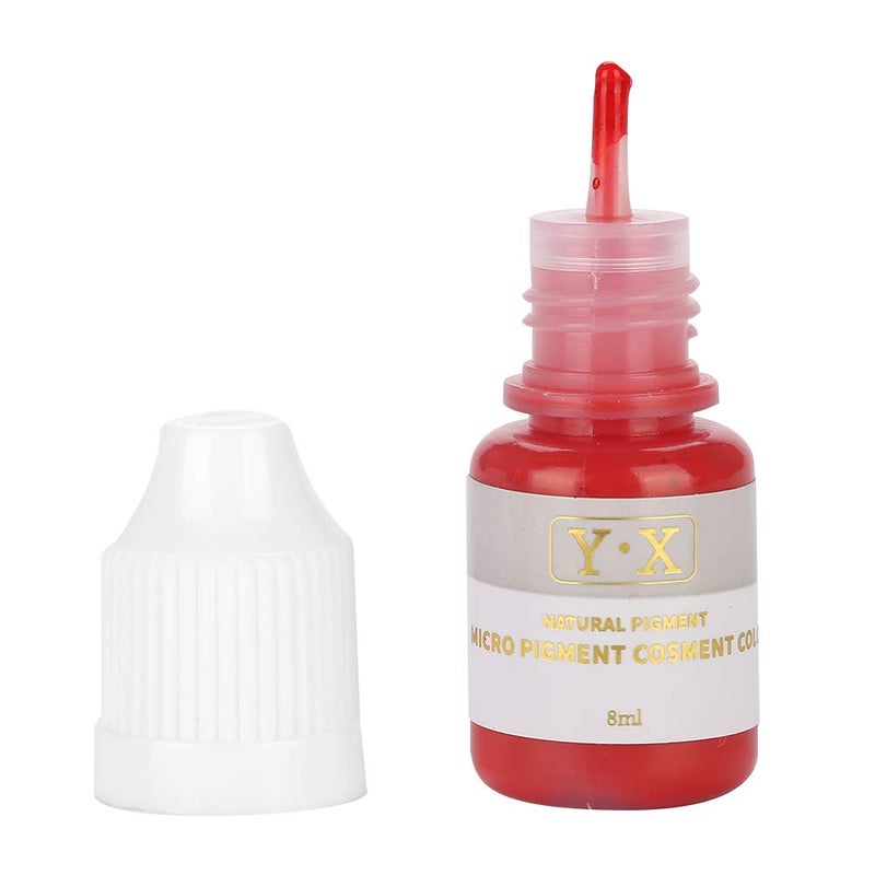 klarako Tattoo Ink, Plant Extract Body Tattoo Ink, Micro-Blade Art Paint for Eyebrows, Lips, Eyeliner, Long-Lasting for Tattoo Inks Tattoo-Inks & Easy Coloring(Red) Red - Image 2