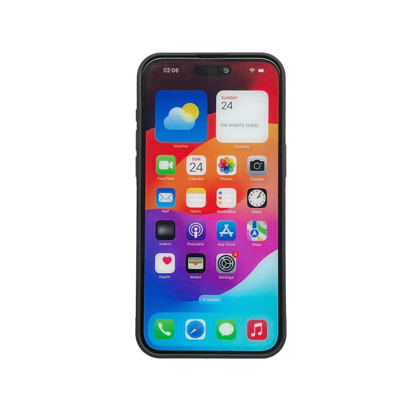 erorex For iPhone 17 Cowhide Texture Back Cover Phone Case(Black) - Image 3