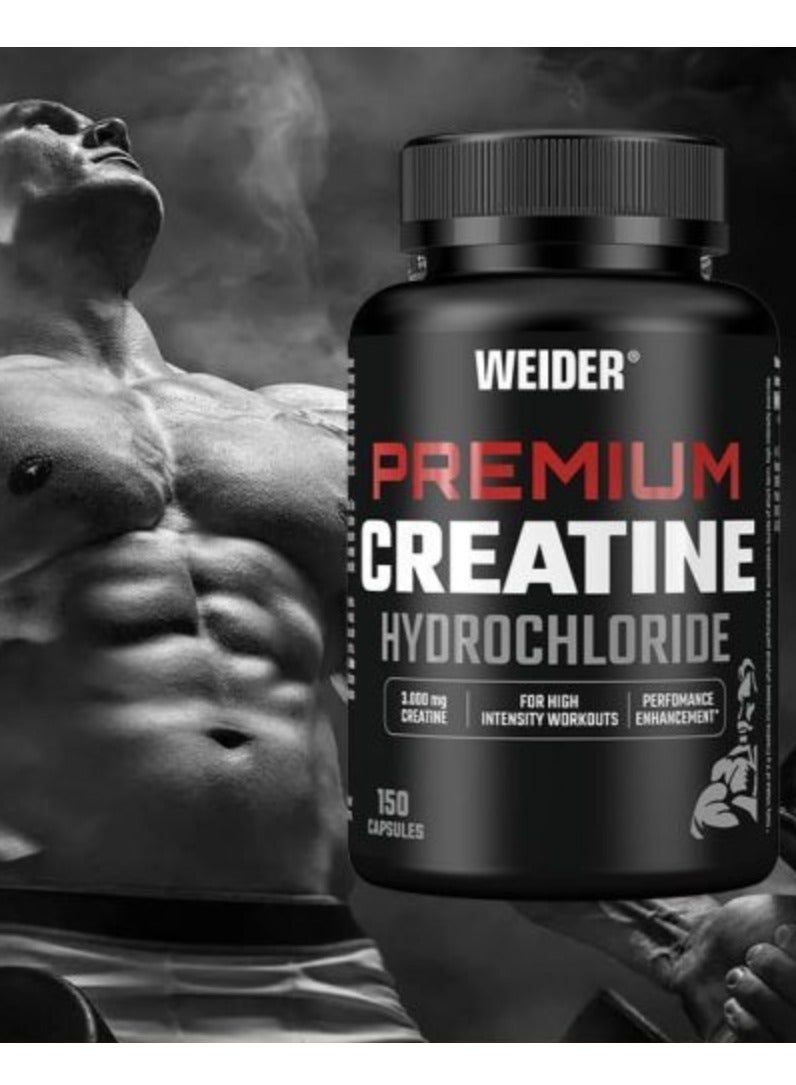 Creatine Hcl Performance Enhancement For High Intensity Workout, 3.000Mg Creatine Per Servings - 150 Capsules