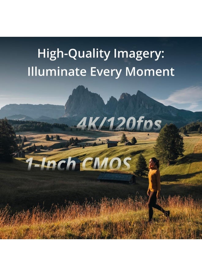 Pocket 3 Creator Combo, Vlogging Camera with 1'' CMOS & 4K/120fps Video - Image 4