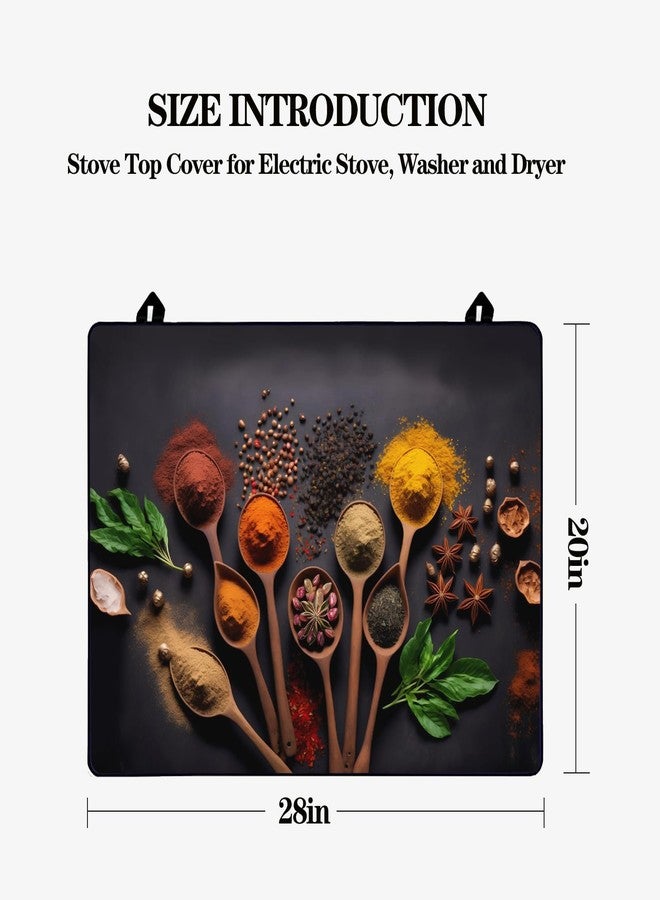 goacifie Electric Top Lid 28" x 20" | Goacifie Lid | Heat Resistant Glass Stove Top Cover | Thick Natural Rubber | Stove Top Cover Extended Space (scoop2) - Image 3