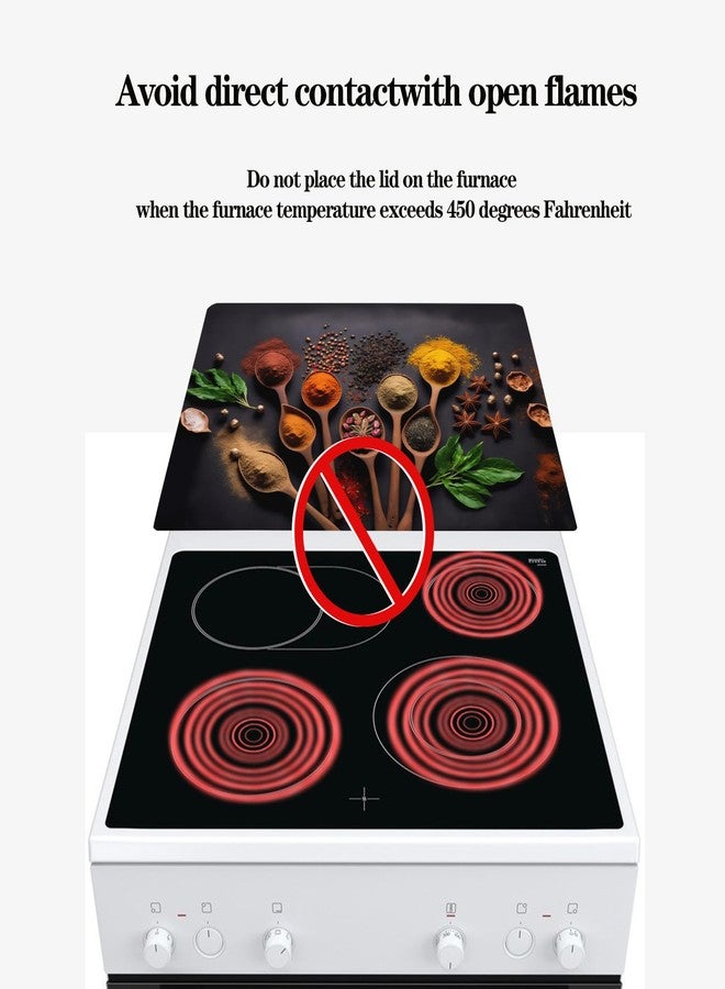 goacifie Electric Top Lid 28" x 20" | Goacifie Lid | Heat Resistant Glass Stove Top Cover | Thick Natural Rubber | Stove Top Cover Extended Space (scoop2) - Image 5