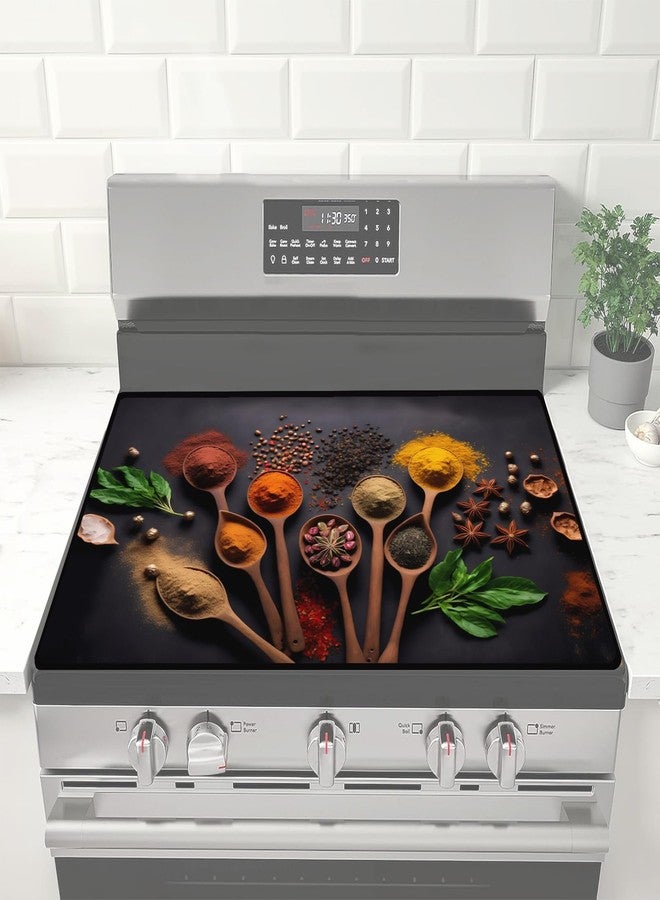 goacifie Electric Top Lid 28" x 20" | Goacifie Lid | Heat Resistant Glass Stove Top Cover | Thick Natural Rubber | Stove Top Cover Extended Space (scoop2) - Image 1