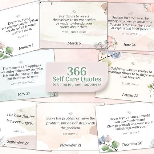 MESMOS Inspirational Gifts for Women, Teacher Appreciation Gifts for Women, Perpetual Calendar with 366 Daily Affirmations, Mindfulness Self Care Gifts, Cute Office Desk Accessories, Office Decorations - Image 4