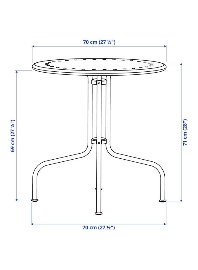 Zaboon Table, Outdoor, Grey, 70 Cm - Image 5