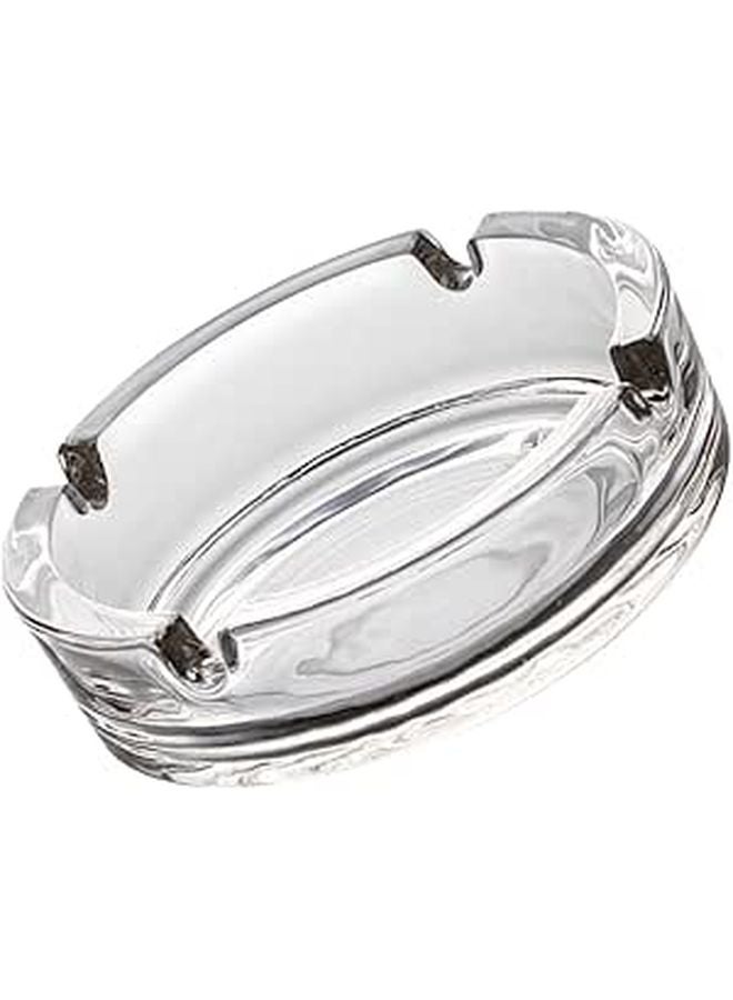 Crystal Glass Ashtray Desktop Cigarette Ash Holder Simple Style For Home Indoor Use - Image 1