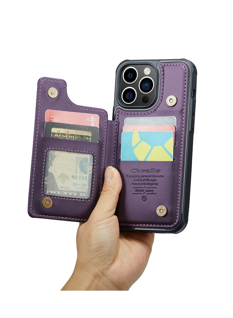 Black Wallet Phone Case for iPhone 16 Case with Card Holder, Leather Phone Cases for iPhone 16 Wallet Case, Phone Wallet Case for iPhone 16 Cases with Stand  - Image 2