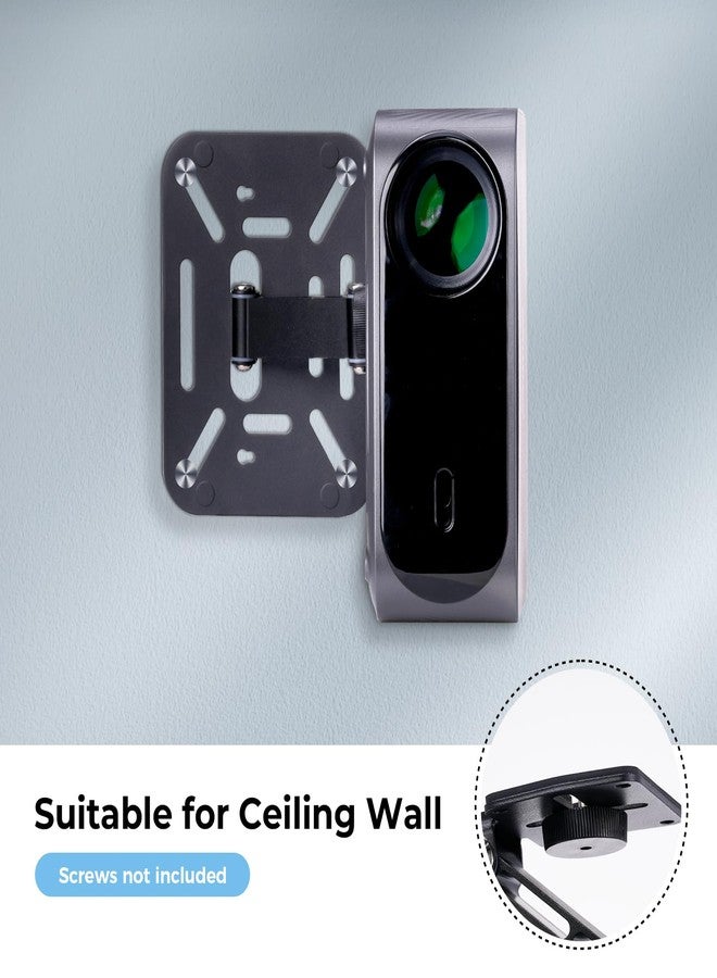 iSinbox Projector Foldable Mount, Mini Ceiling Wall Projector Mount, Ultra-Compact Folding Stand Easy Setup with 180-Degree Rotation, Lightweight 295g Not Compatible with JY821 Model - Image 5