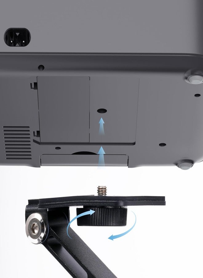 iSinbox Projector Foldable Mount, Mini Ceiling Wall Projector Mount, Ultra-Compact Folding Stand Easy Setup with 180-Degree Rotation, Lightweight 295g Not Compatible with JY821 Model - Image 2