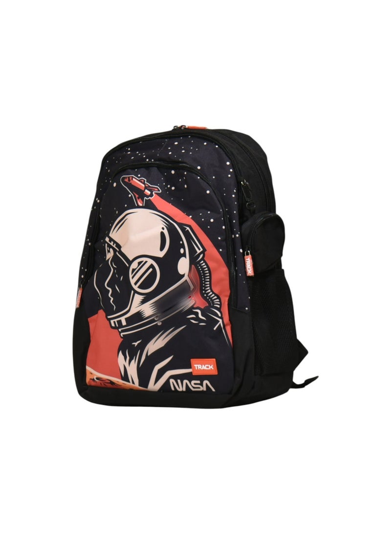 Track School Backpack AS028 | 18 Inch NASA Design Backpack with Pouch | Lightweight Kids School Bag - Image 1