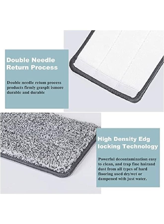 Replacement Mob Made Of Microfiber To Make Surfaces And Floors More Dry And Clean Washable (4 pieces) - Image 5