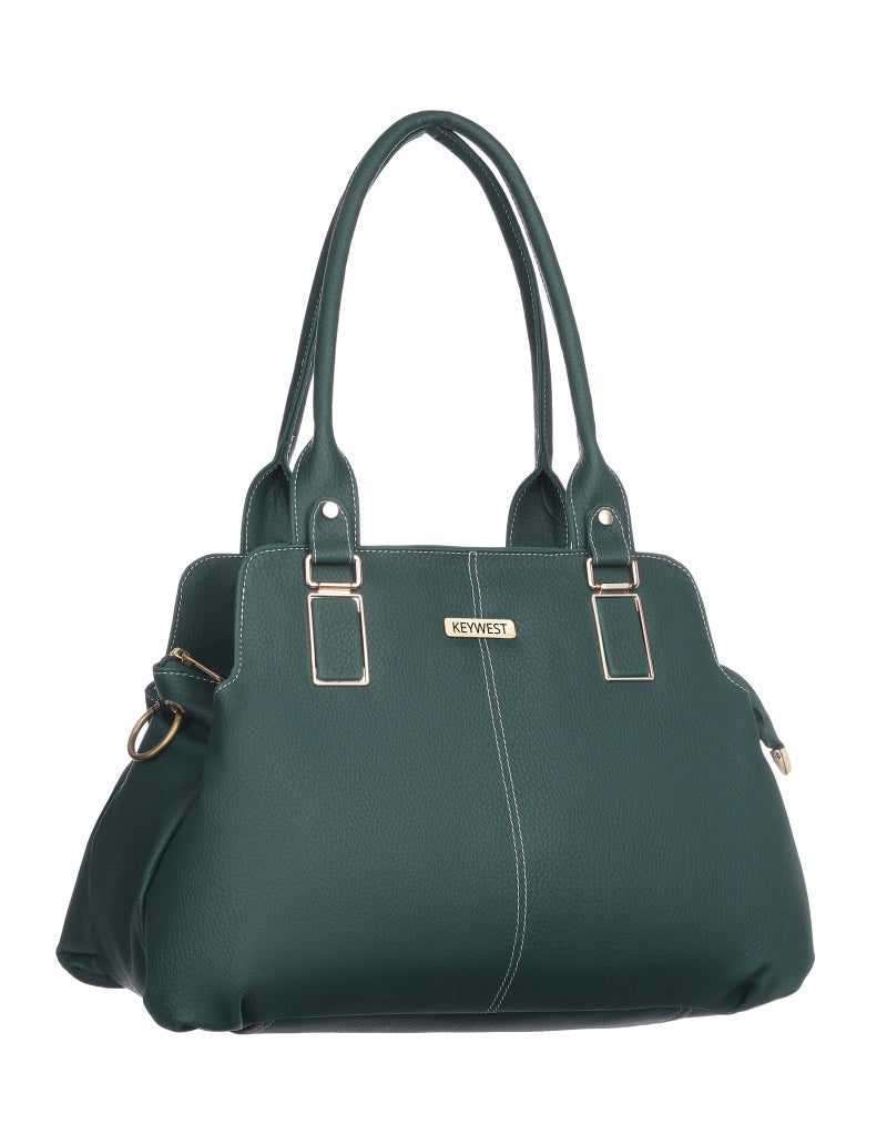 Keywest Women's Pheonix Satchel Tote Handbag for Women | Ladies purse | Stylish Shoulder Bag | Gift For Woman | Green - Image 2