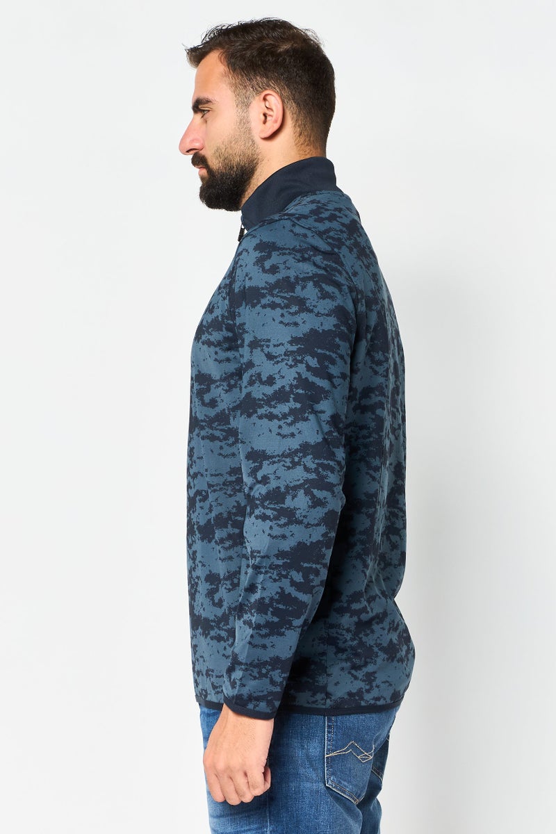 Lyle & Scott Men Mock Neck Long Sleeve Space Dye Sweatshirt, Multicolor - Image 2