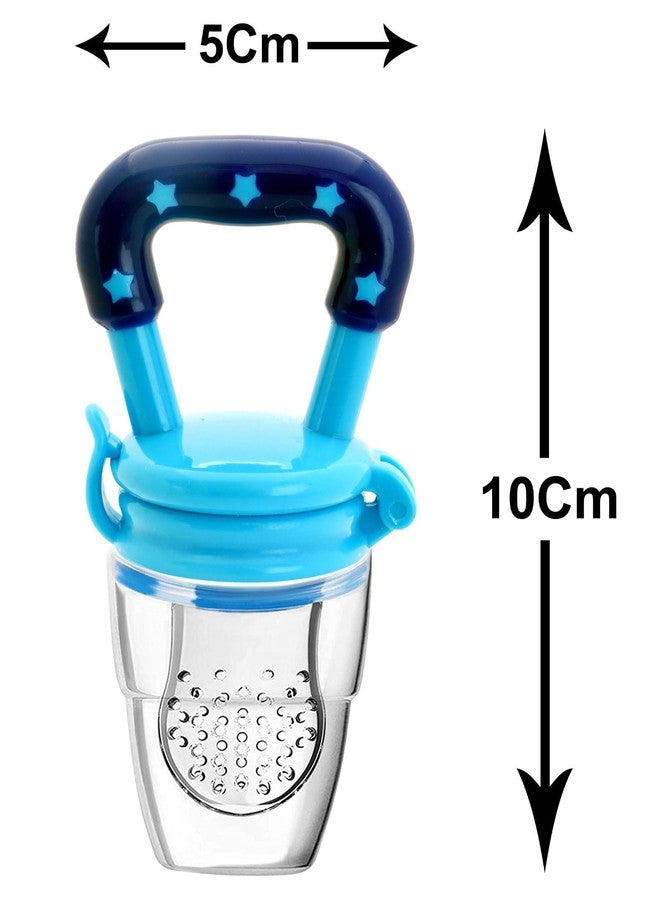 Joy Buzz Baby Feeding Product | Combo of Babies Silicone Spoon Food Feeder 190ml & Fruit Nibbler Pack of 2 (Blue Nibbler) - Image 5