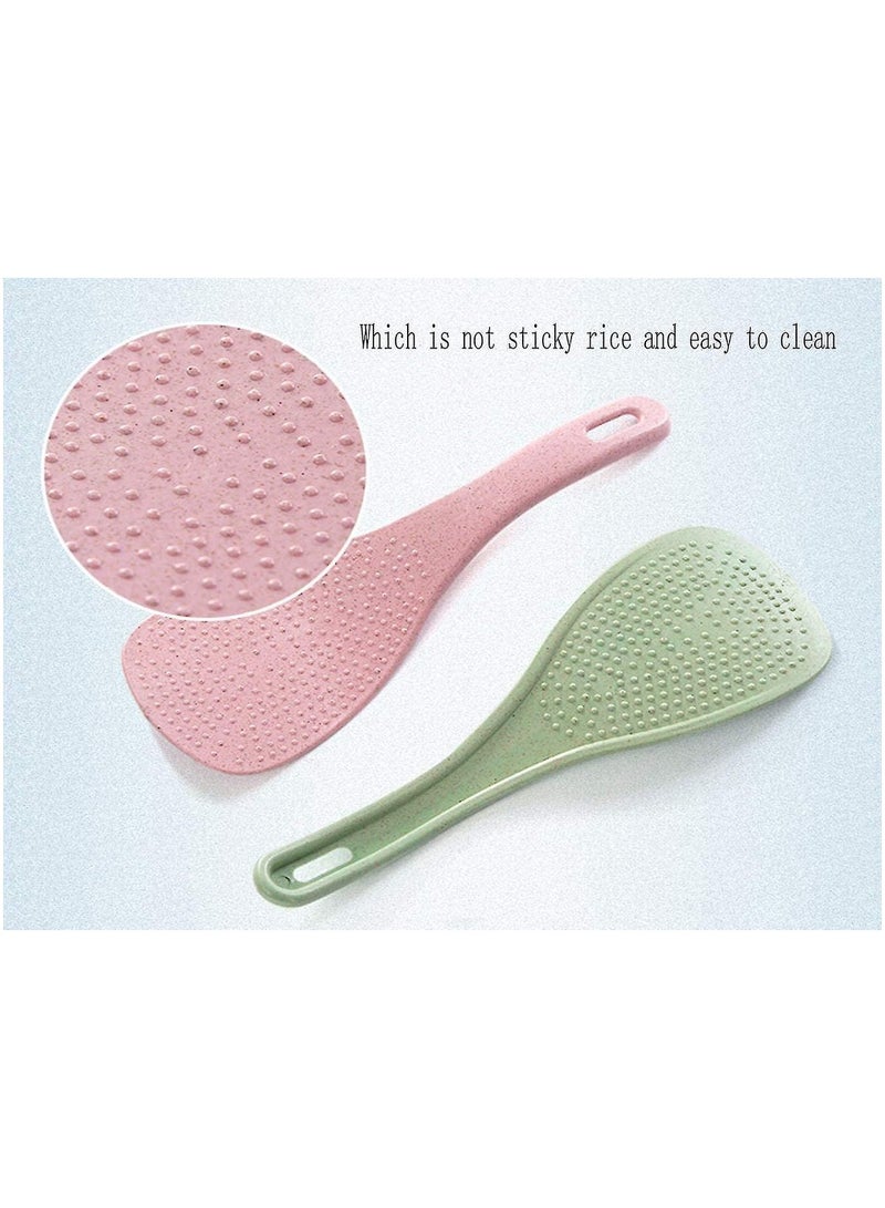 Wheat straw environmentally friendly household kitchen rice spoons 3-pack  - Image 4