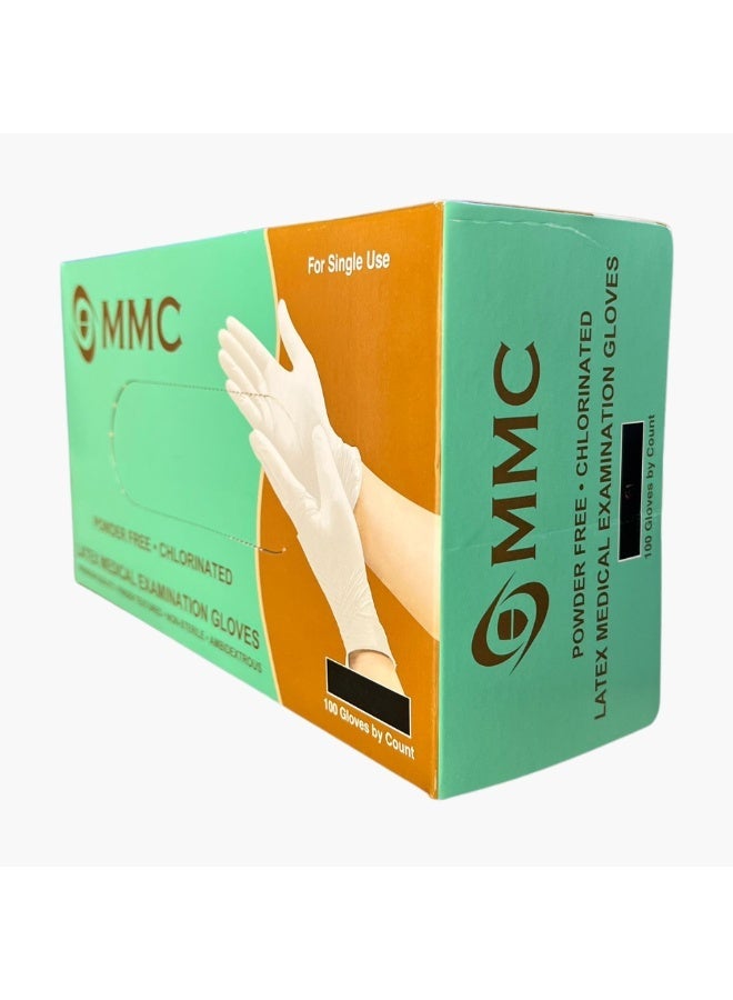 MMC Latex Examination Powder Free Gloves Small Size | For Hospital ,Laboratory, Dentist and Multi Purpose  use 100 Pcs Pack - Image 5