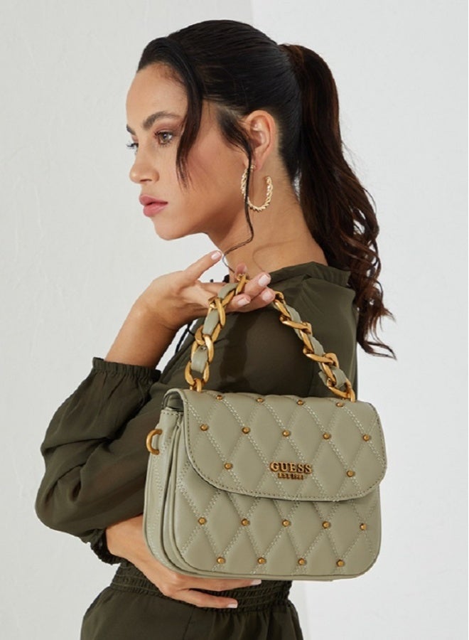 GUESS Guess Original Wanita - Triana Flap Shoulder Bag - Image 4
