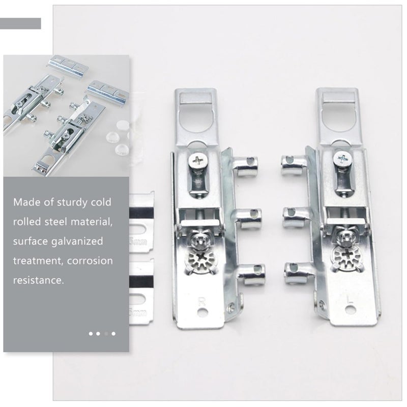 Heavy Duty Adjustable Concealed Cabinet Hinges 2 Pack Metal Suspension Bracket for Kitchen Furniture - Image 4